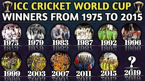 cricket world cup winners list since 1930